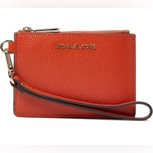 NWT Michael Kors Jet Set Coin Purse in Orange Spice 🧡